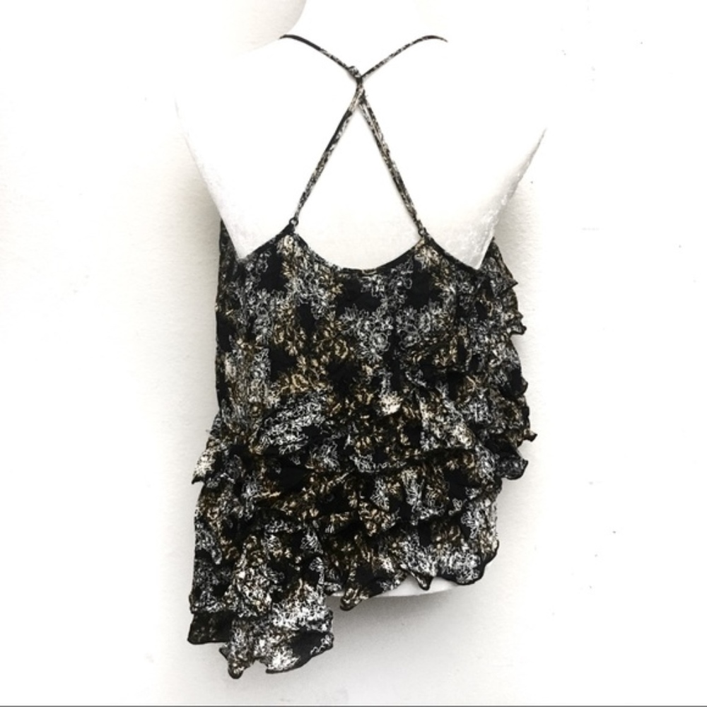 💎 Free People asymmetric floral ruffle blouse - Picture 5 of 8